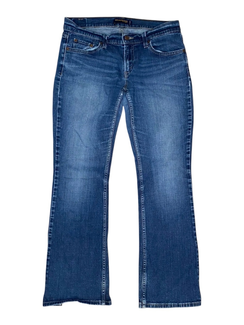 Levi's 524™ "Too Superlow" Jeans Med Wash Denim Vintage Low Rise Size 11M (Jr)
